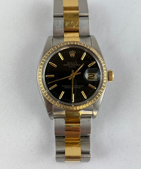 Stahlgoldene Herrenarmbanduhr ROLEX Date